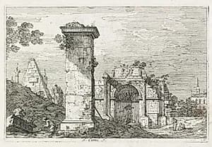 Views:  Le Pilier isolè by Antonio Canaletto (Italian, 1697–1768)