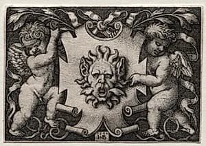 Vignette au Mascaron by Hans Sebald Beham (German, 1500–1550)