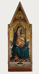Virgin and Child Enthroned by Battista di Biagio Sanguigni (Italian, active 1393–1451)