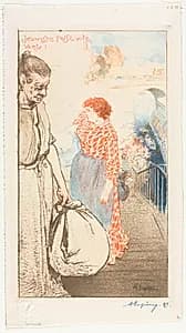 Washerwomen by Auguste Louis Lepère (French, 1849–1918)