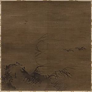 Waterfowl and Reeds by Liang Kai (Chinese, mid-1100s–early 1200s)