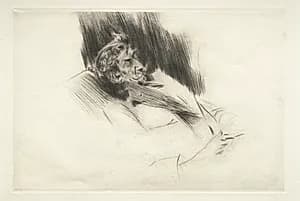 Whistler Asleep by Giovanni Boldini (Italian, 1842–1931)