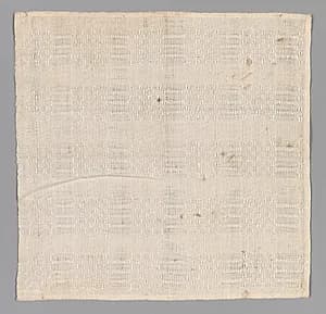 White Linen Textile by Unknown Artist