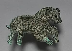 Wolf Attacking a Man by Unknown Artist