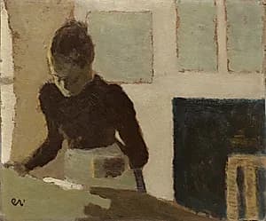 Woman Ironing by Edouard Vuillard (French, 1868–1940)