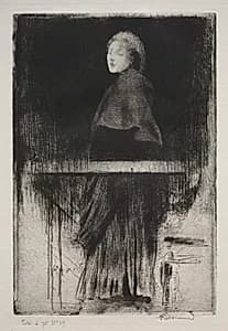 Woman with a Cape by Albert Besnard (French, 1849–1934)