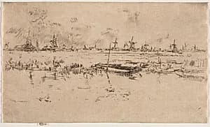 Zaandam by James McNeill Whistler (American, 1834–1903)