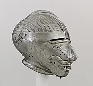 Armet with Mask Visor by Unknown Artist