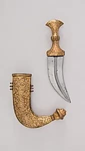 Dagger (<i>Jambiya</i>) with Sheath by Unknown Artist