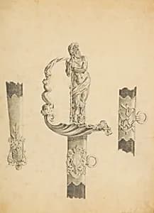 Design for a Naval Presentation Sword by Unknown Artist