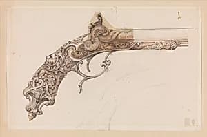 Design for a Percussion Pistol by Martin Riester