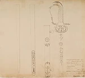 Design for an Officer's Sword by Thomas Fletcher