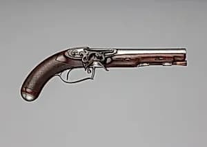 Flintlock Pistol with Inverted Lock