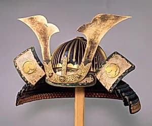 Helmet (Suji-kabuto Akoda-nari) by Unknown Artist
