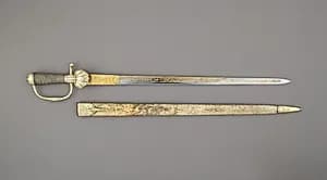 Hunting Sword with Scabbard by Unknown Artist