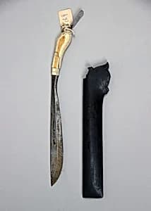 Knife (Golok) with Sheath by Unknown Artist