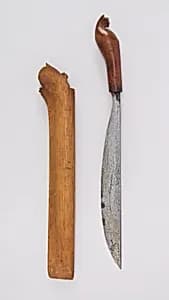 Knife (Golok) with Sheath by Unknown Artist