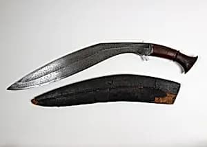 Knife (Kukri) with Sheath by Unknown Artist
