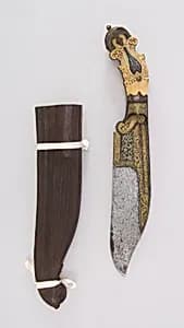 Knife (Piha Kaetta) with Sheath by Unknown Artist