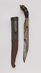 Knife (Piha Kaetta) with Sheath by Unknown Artist