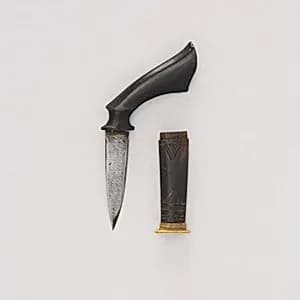 Knife with Sheath by Unknown Artist