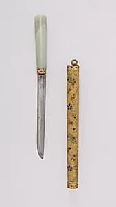 Knife with Sheath by Unknown Artist