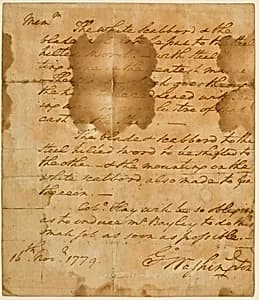 Manuscript Memorandum of George Washington Describing Work to be Done on His Swords by George Washington