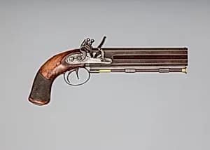 Over-and-Under Flintlock Pistol by George Sturman