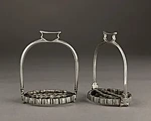 Pair of Child's Stirrups by Unknown Artist