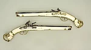 Pair of Flintlock Pistols by Leonardus Graeff