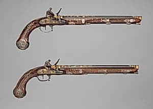 Pair of Flintlock Pistols by Unknown Artist
