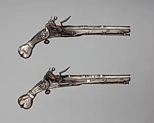 Pair of Flintlock Pistols by Unknown Artist