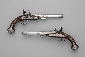 Pair of Flintlock Pistols by Claude Martin