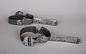 Pair of Hussar Rowel Spurs by Unknown Artist