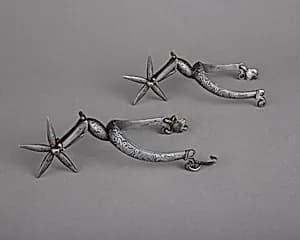 Pair of Rowel Spurs by Unknown Artist