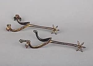 Pair of Rowel Spurs by Unknown Artist