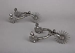 Pair of Rowel Spurs by Unknown Artist