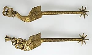 Pair of Rowel Spurs by Unknown Artist