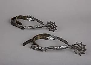 Pair of Rowel Spurs by Unknown Artist
