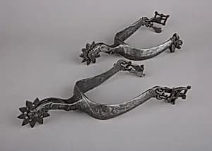 Pair of Rowel Spurs by Unknown Artist