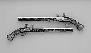 Pair of Snaphaunce Pistols by Giovan Battista Francino|Matteo Cecchi, called Acquafresca