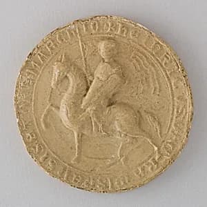 Reproduction of the Seal of Heinrich der Erlauchte von Meissen, 1222 (Thüringen, 1247) by Unknown Artist