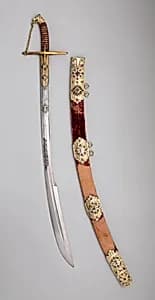 Saber with Scabbard and Carrying Belt by Georg Hoffmann