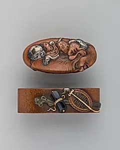 Sword-Hilt Collar and Pommel (Fuchigashira) by Unknown Artist