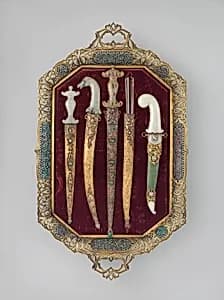 Tray of Jeweled Daggers by Unknown Artist