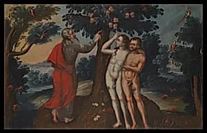 Adam and Eve in Paradise by Unknown