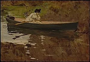 Alice Gerson in Prospect Park by William Merritt Chase