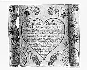 Baptismal Certificate by Unknown Artist