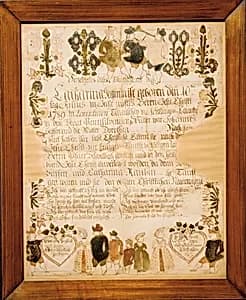 Birth and Baptismal Certificate by Unknown Artist