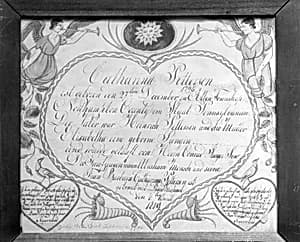 Birth, Baptismal, and Marriage Certificate by Unknown Artist